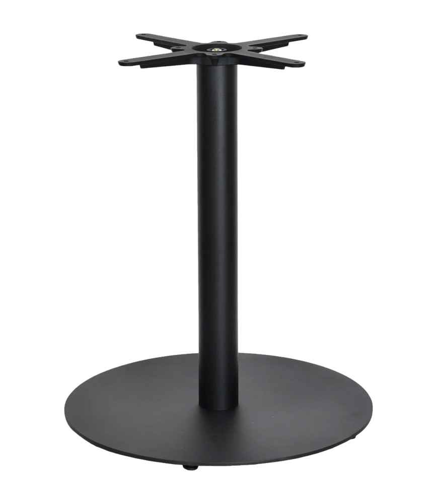 Pied bistro acier base ronde H 72 cm