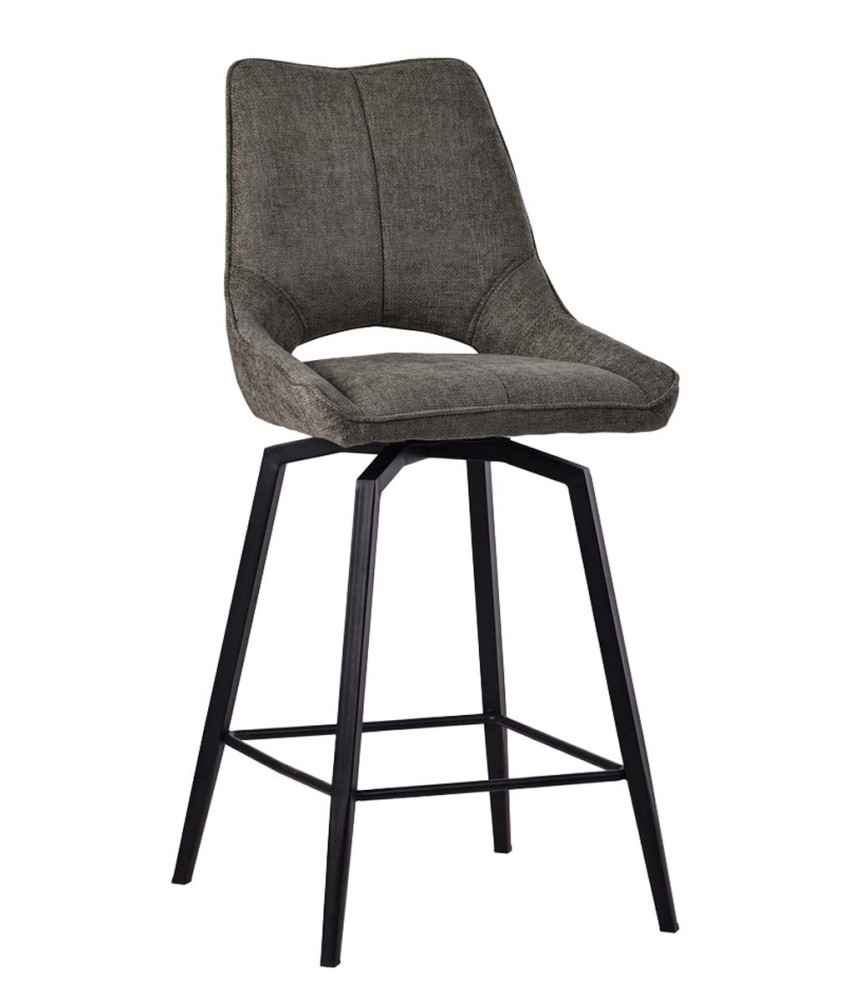 Tabouret snacking Cosy H 65, assise tournante, couleur vert