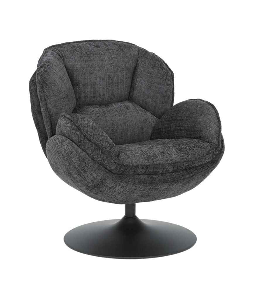 Fauteuil relax pivotant noir