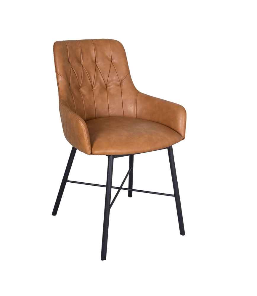 Chaise capitonnée
