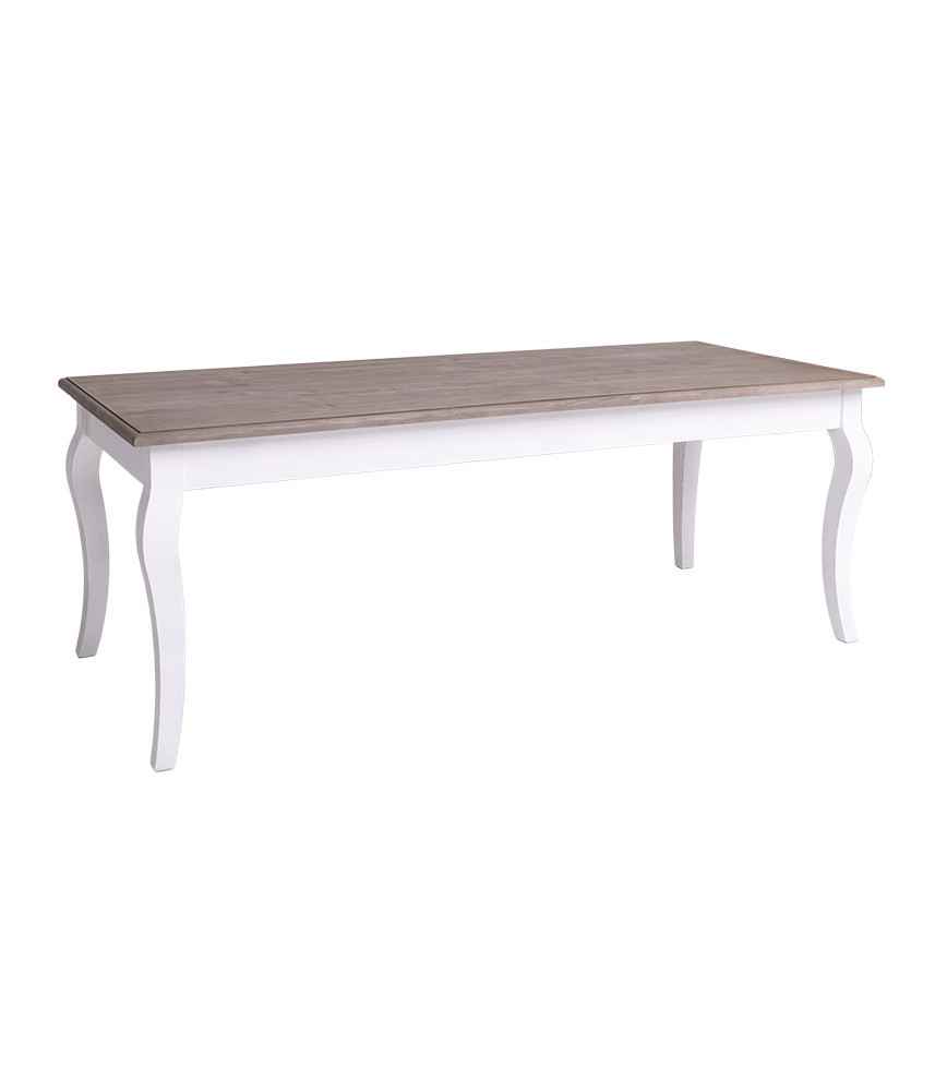 Table de salle à manger pieds galbés L 210 x P 90 x H 78