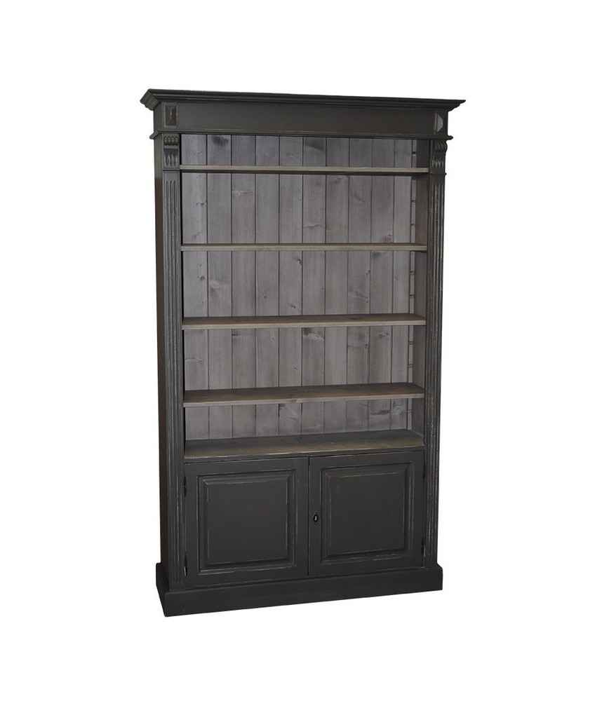 Bibliothèque ouverte avec 2 portes L 120 x H 197 x P 39