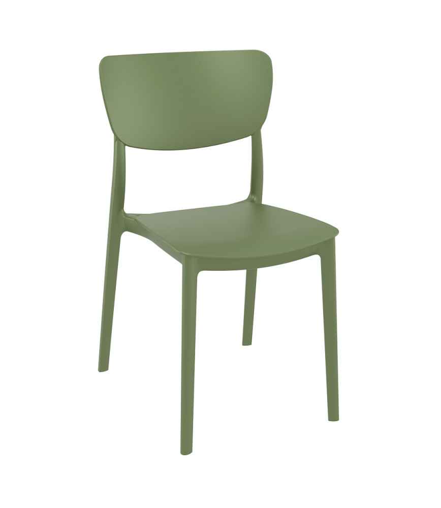 Chaise empilable Collection "Campagne" Vert olive