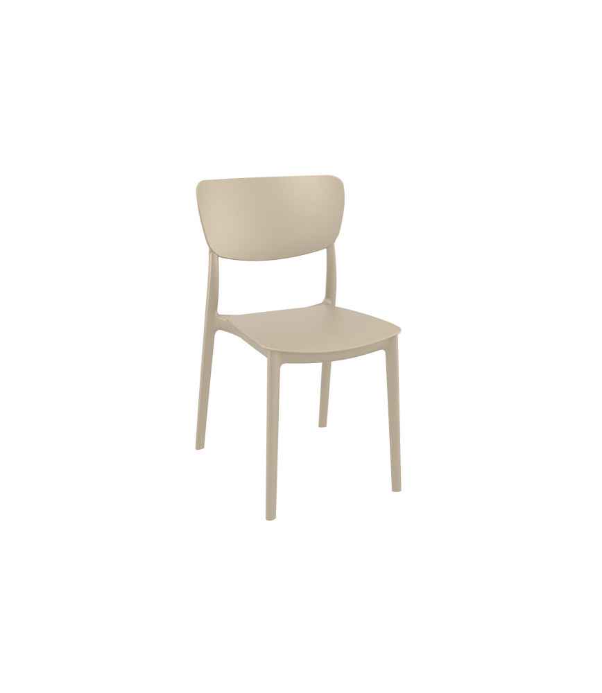 Chaise empilable Collection "Campagne" Taupe