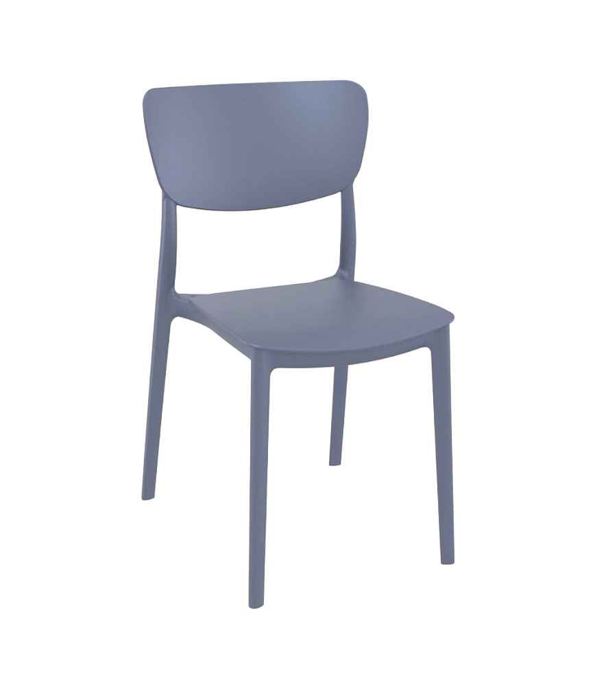 Chaise empilable Collection "Campagne" Bleu gris