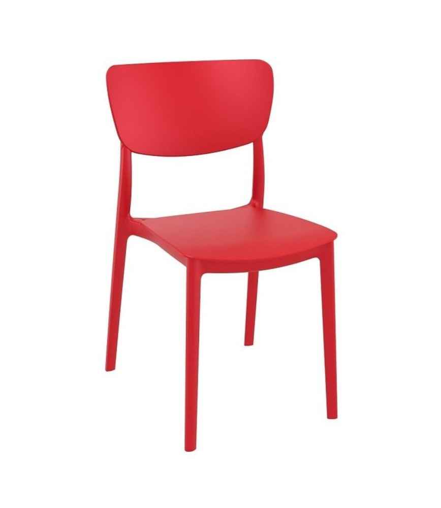 Chaise empilable Collection "Campagne" Rouge