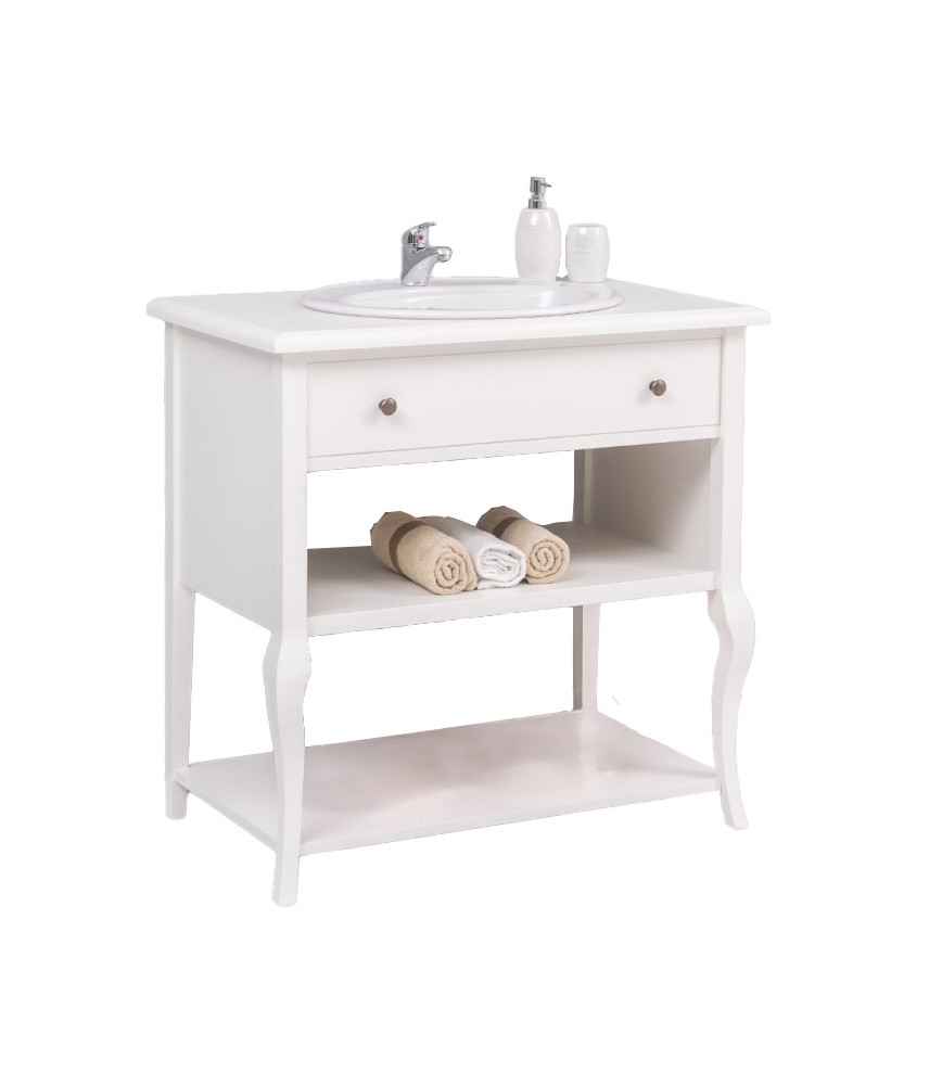 Meuble évier avec 1 tiroir (évier non inclus) L 90 x H 90 x P 54