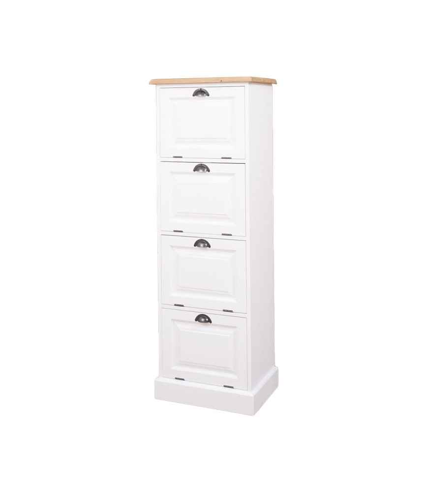 Meuble avec 4 casiers basculants L 55 x H 163 x P 40