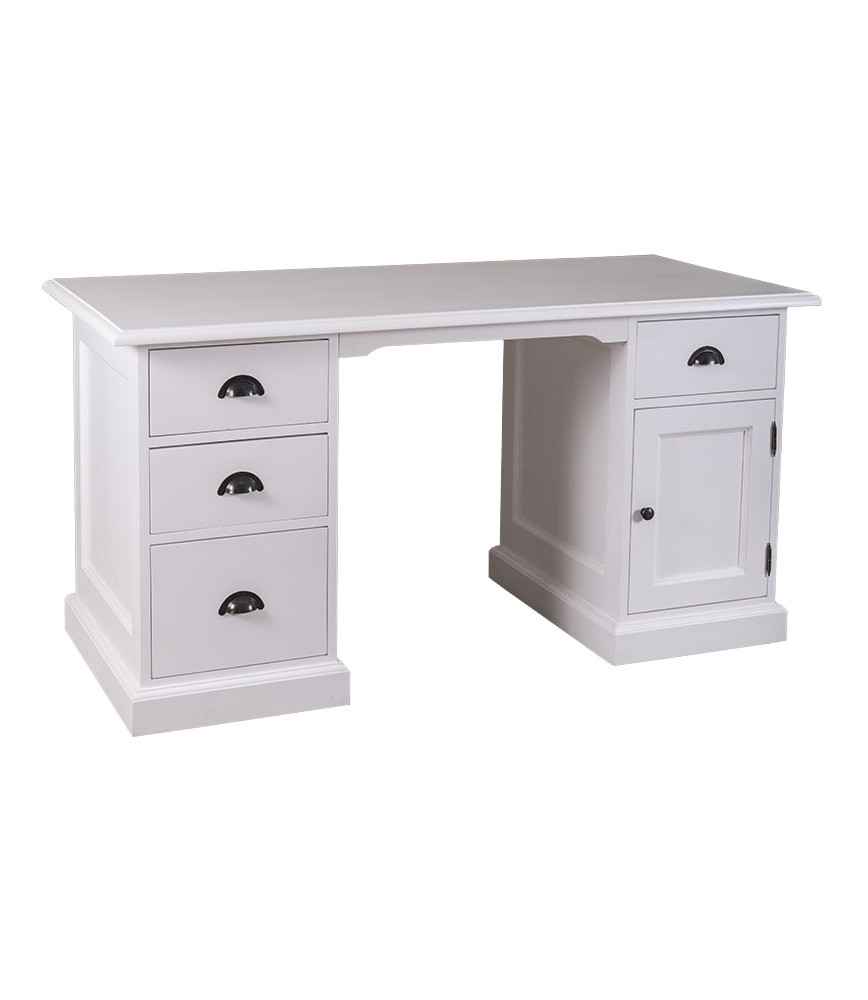 Bureau 4 tiroirs + 1 porte L 152 x H 78 x P 70