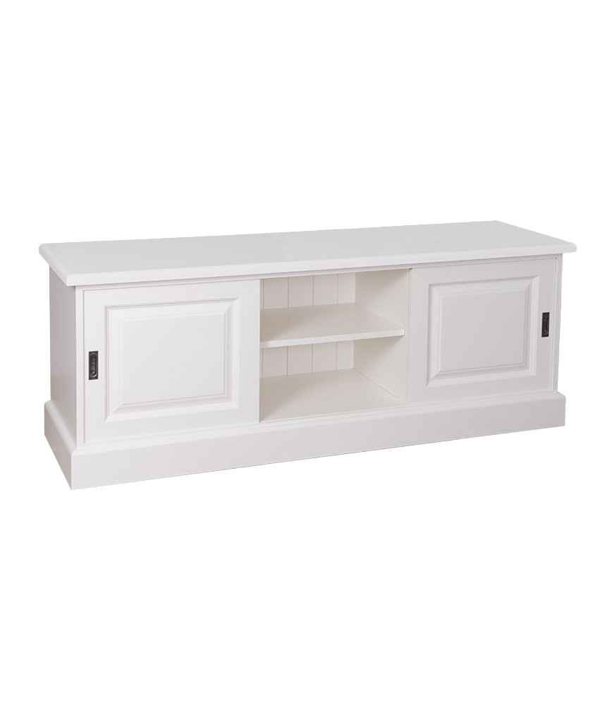 Meuble TV avec 2 portes coulissantes L 160 x H 60 x P 46