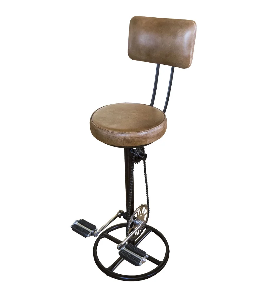 Tabouret de bar cycliste avec dossier