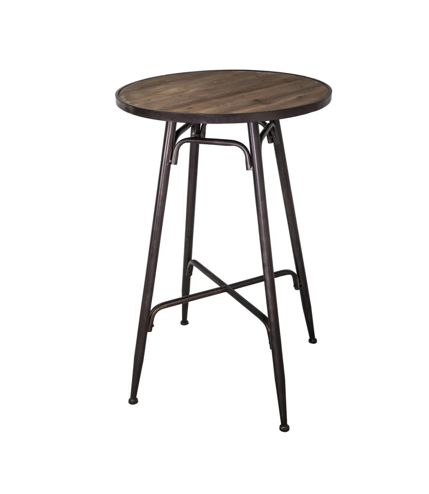 Table de bar plateau bois