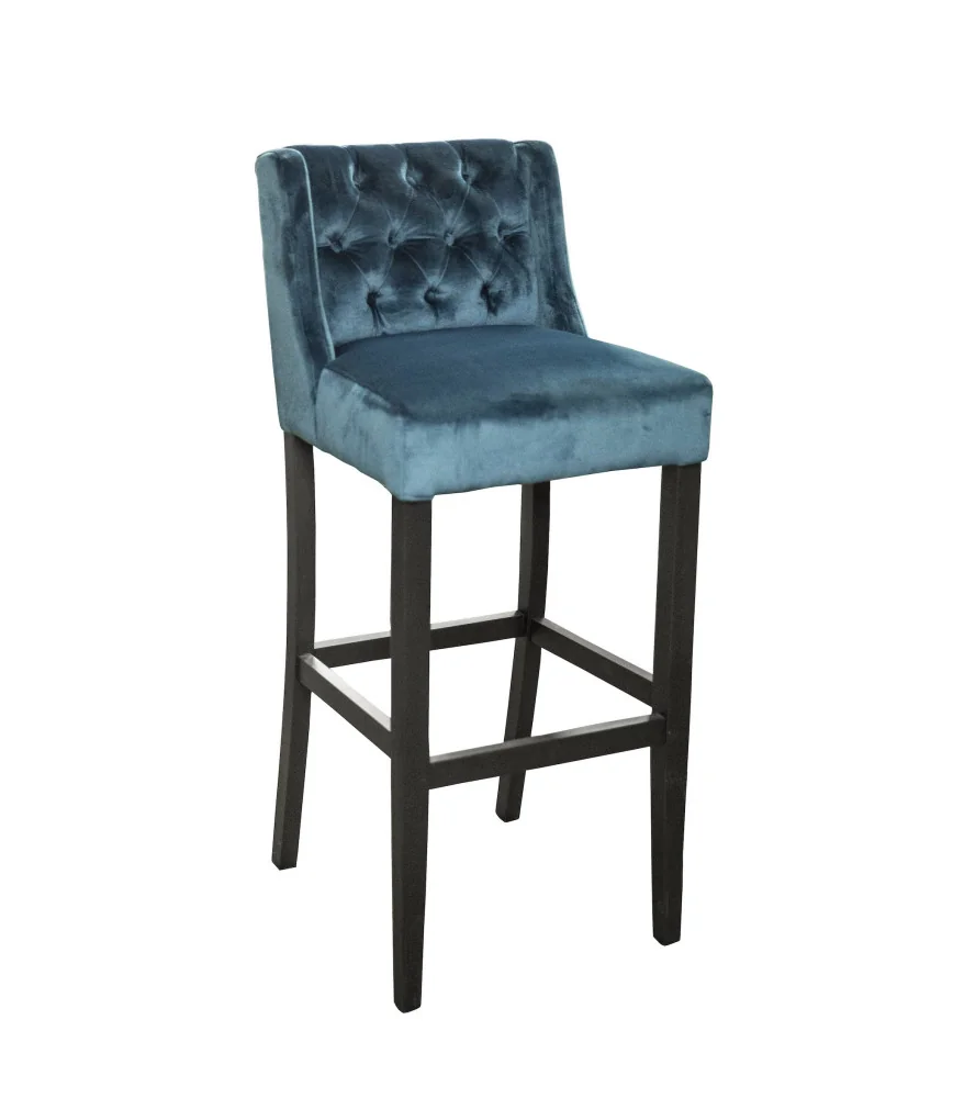 Fauteuil de bar BRISTOL capitonné cuir