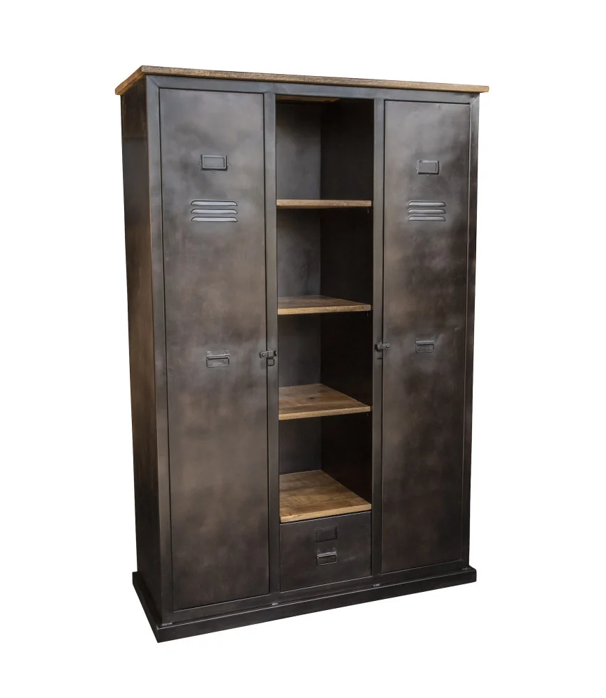 Armoire 2 portes+ 1 niche étagère+ 1 tiroir