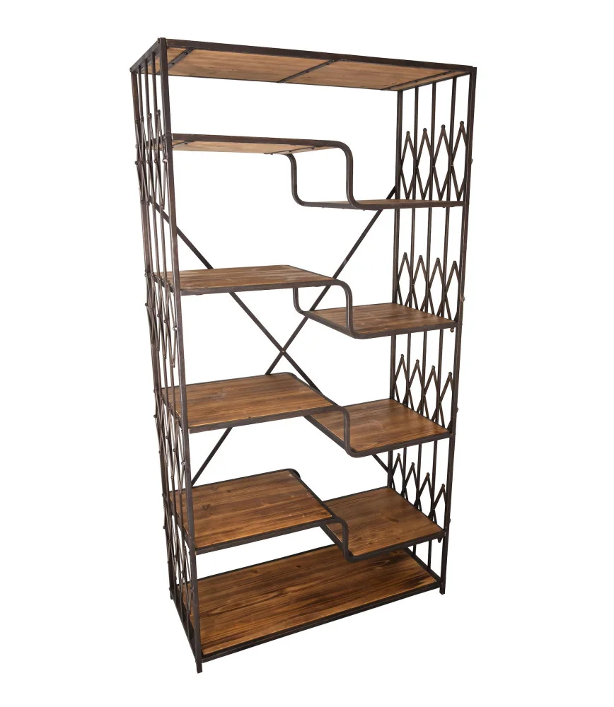 Etagère industrielle fer et bois "loft"