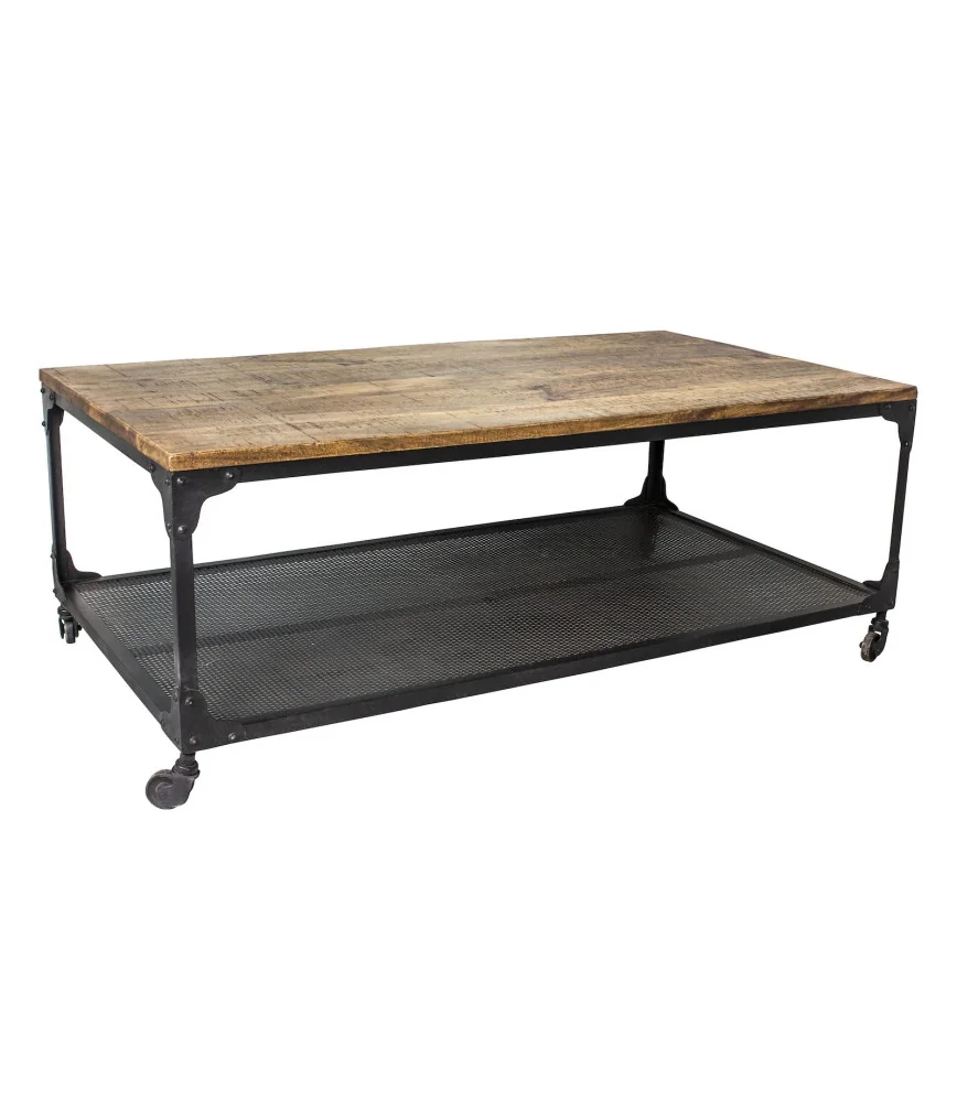 Table basse indus 110 x 60 x 42