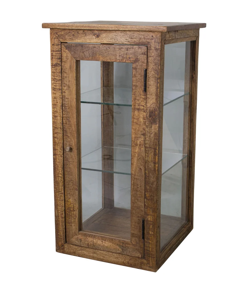 Vitrine avec étagères en verre 40x40x75