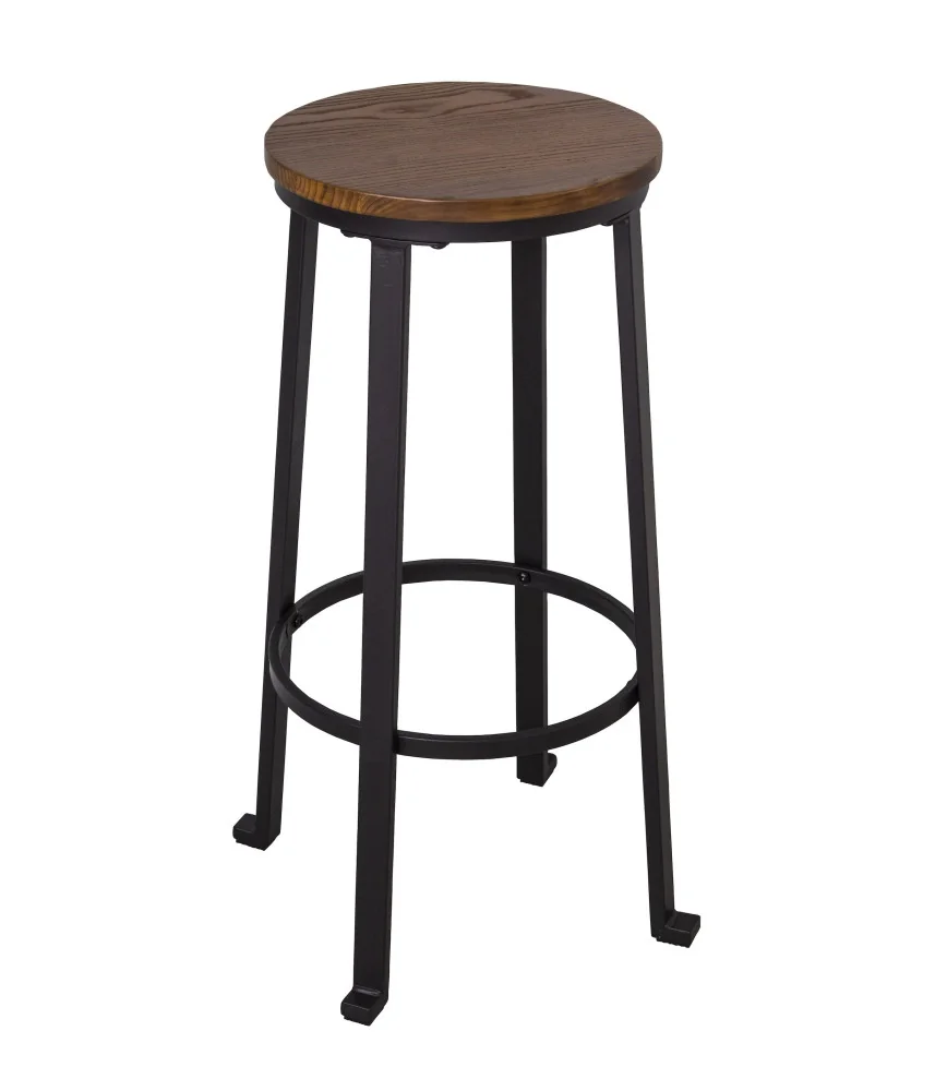 Tabouret de bar assise bois H:75