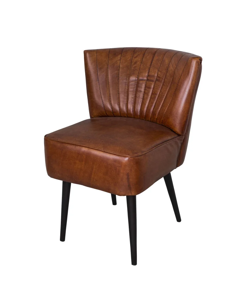 Chaise cuir "Cadillac"