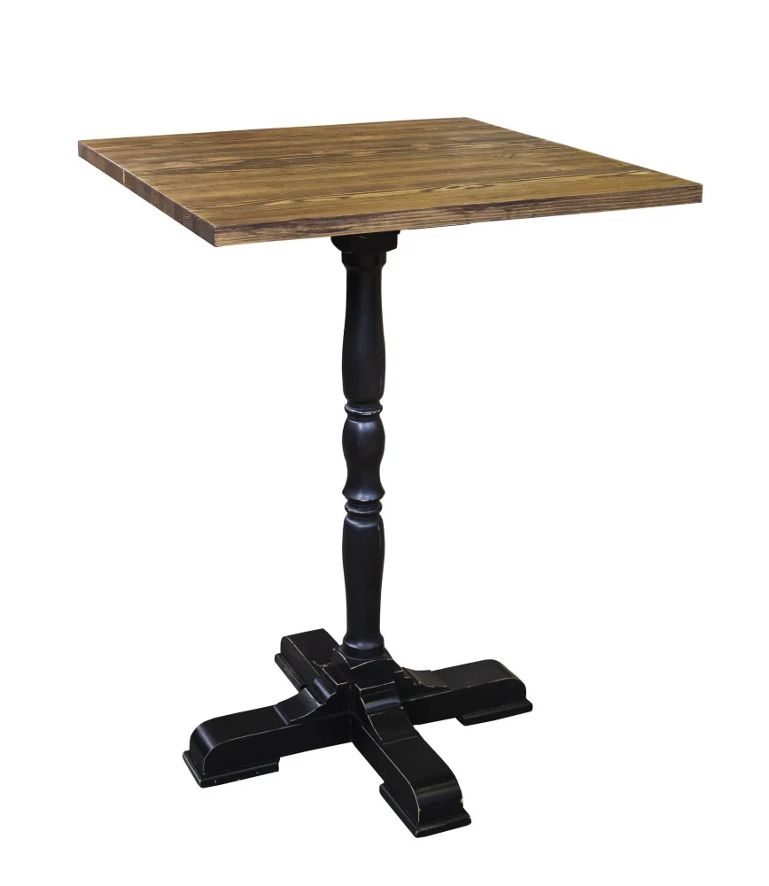Table mange debout plateau brossé L 80 x P 80 x H 110