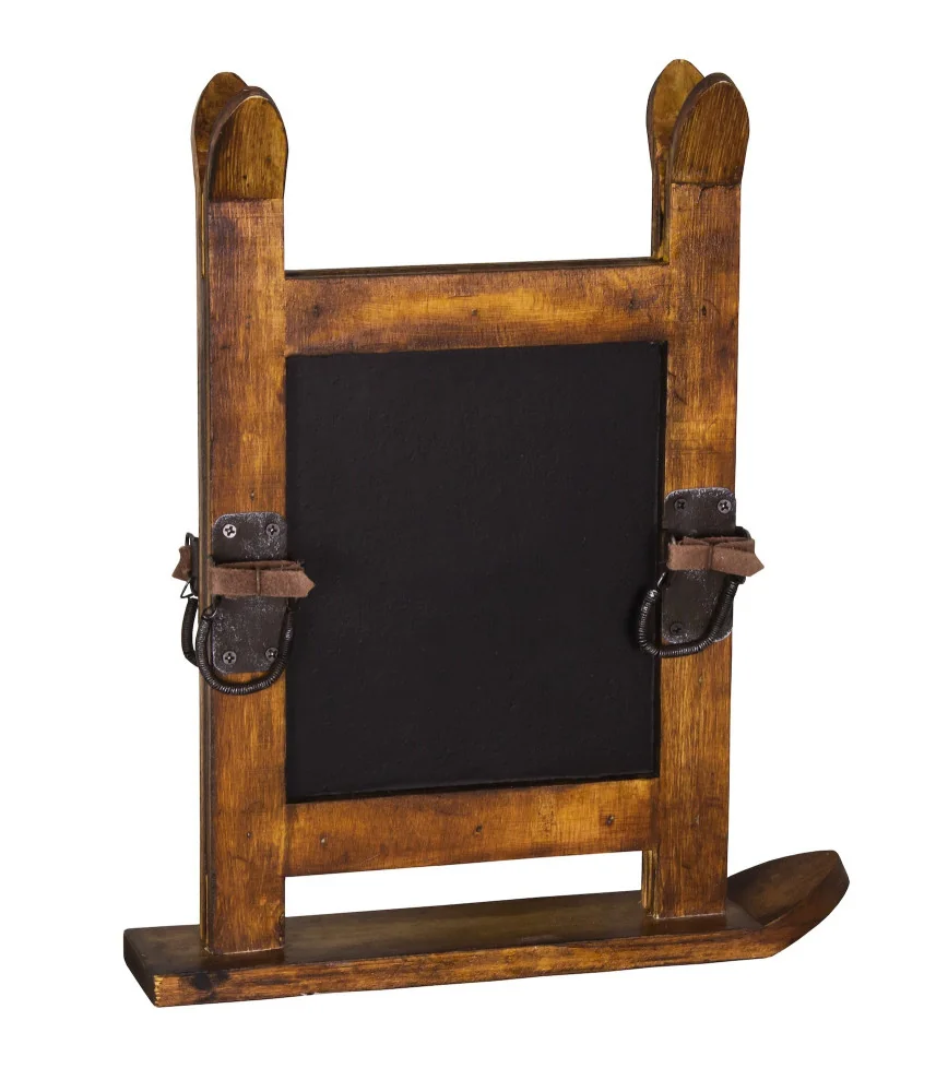 Tableau noir Ski pour table