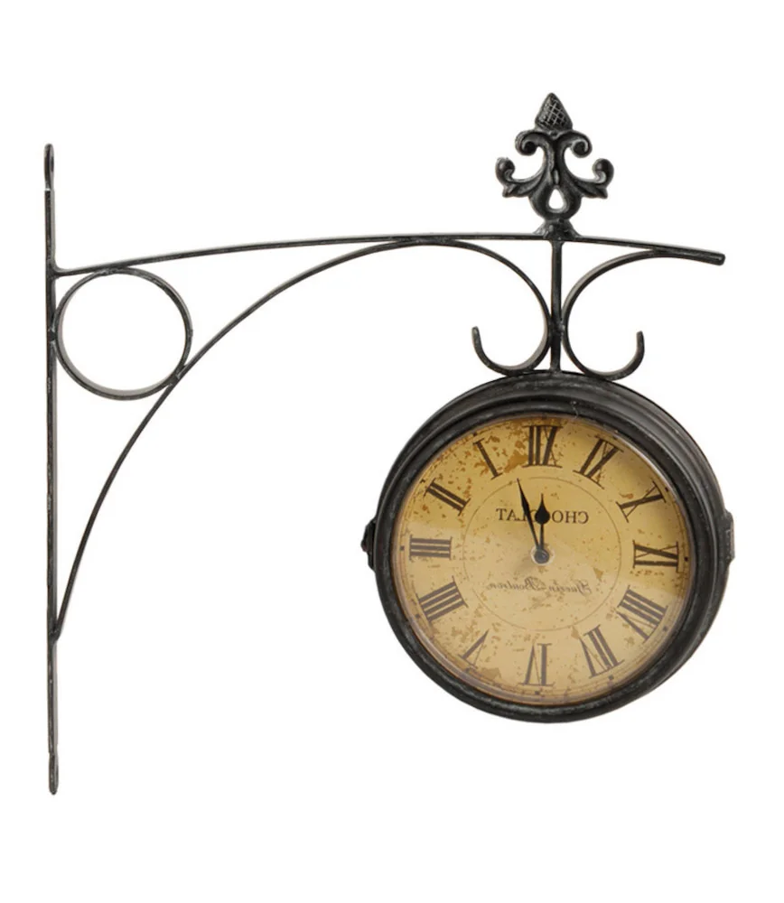 Pendule de gare "chocolat"