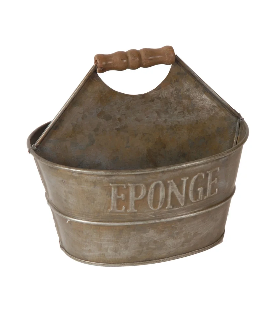 Porte savon/éponge zinc