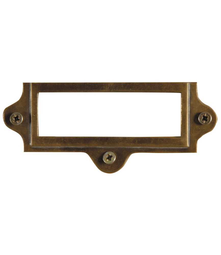 Porte étiquette patiné