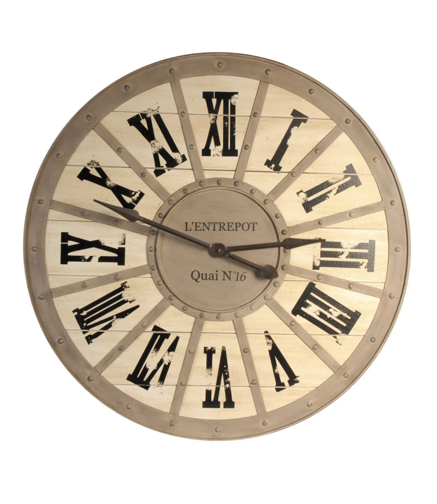 Pendule "l'entrep?¥t Quai N¬? 16"