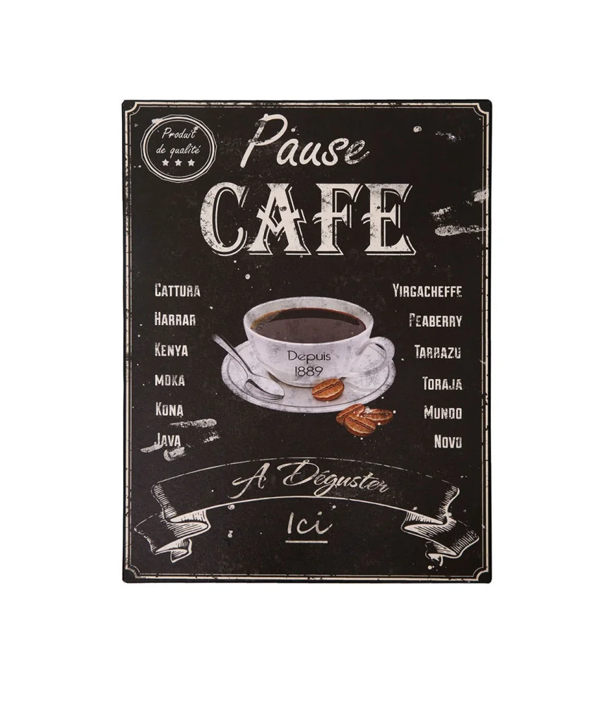 Plaque "Pause café"