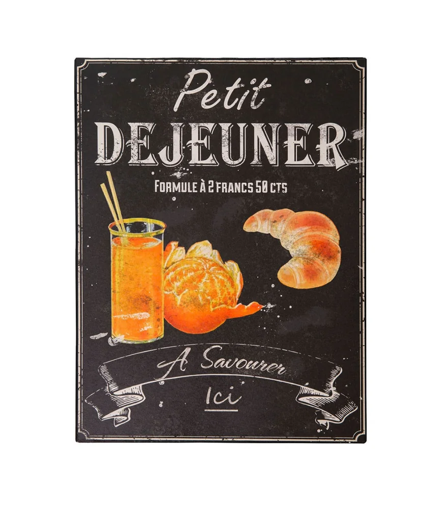 Plaque "petit déjeuner"