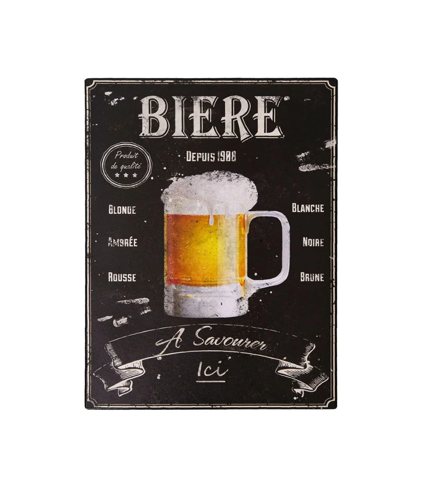 Plaque bière