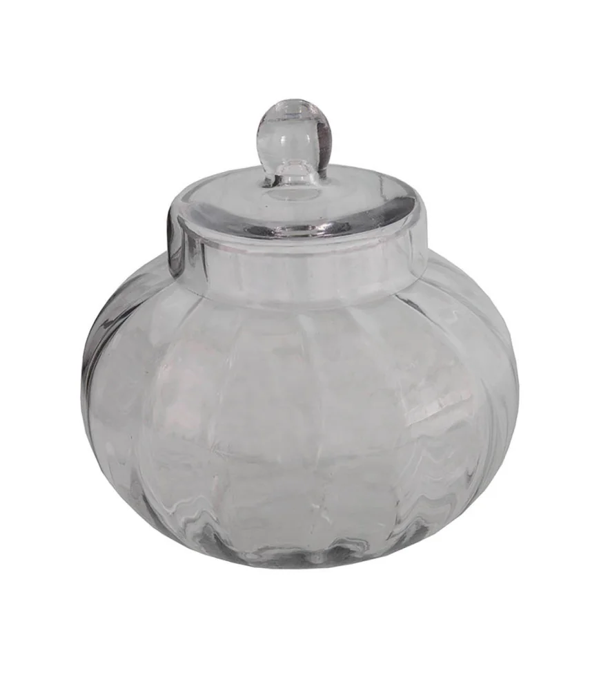 Bonbonnière verre "citrouille"