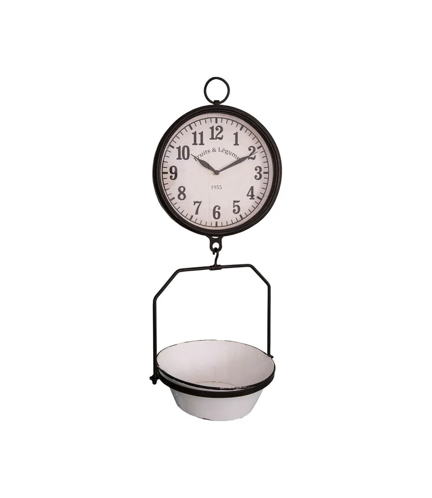 Pendule avec plateau "Fruits et légumes"