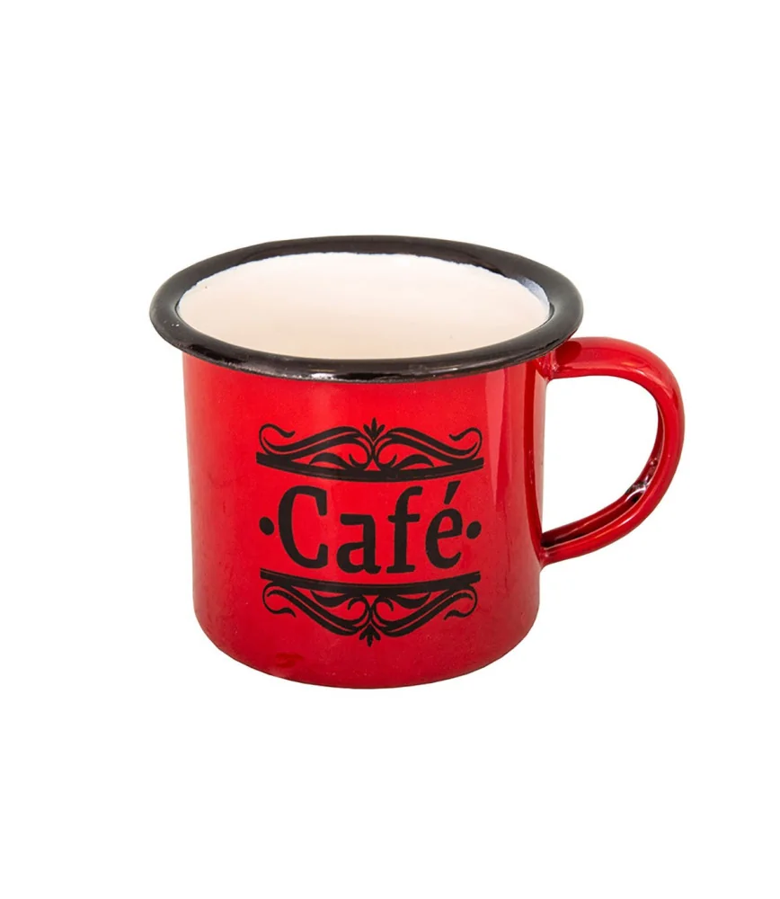 Tasse à café rouge