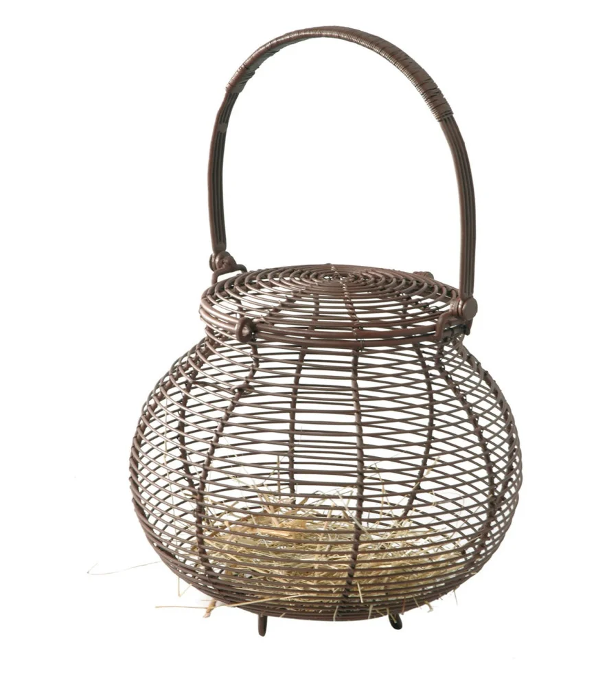 Panier rond à salade avec couvercle