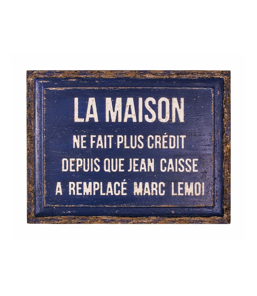 Plaque bois "Marc Lemoi"