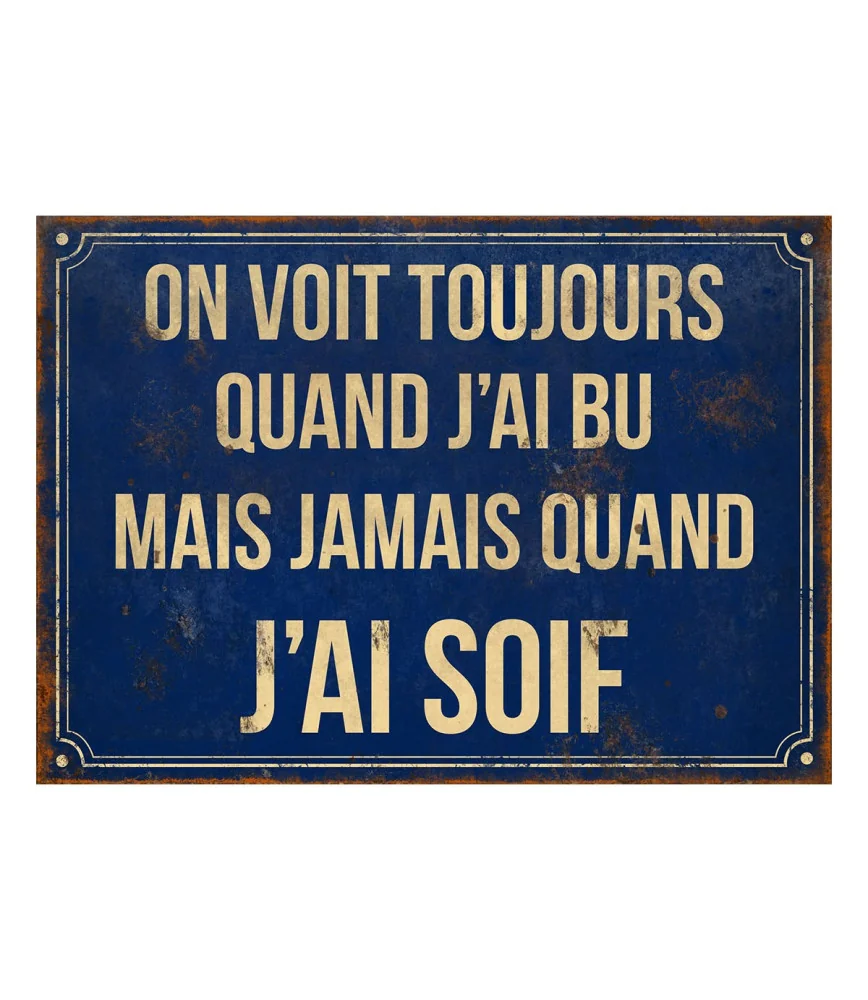 Plaque "On voit toujours" 21 x 15