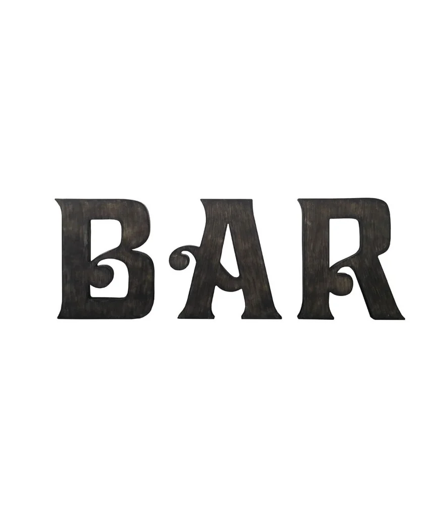 Grandes Lettres BAR  H: 100 cm