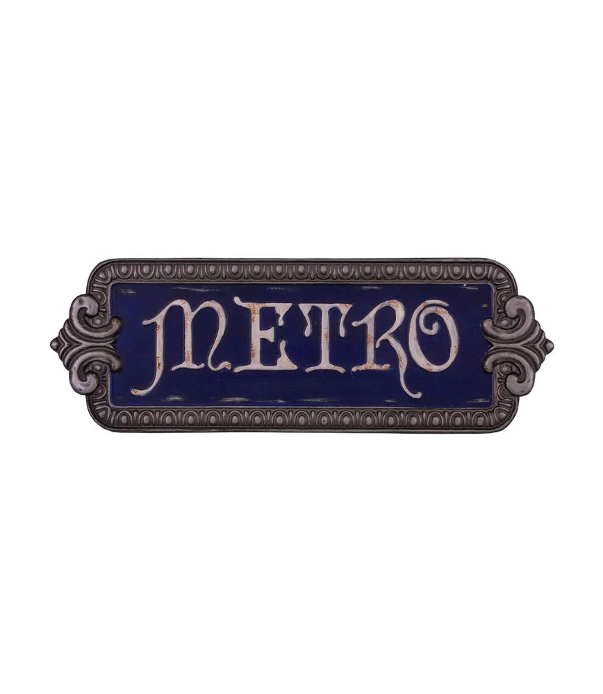 Plaque métro 48 x 16 cm