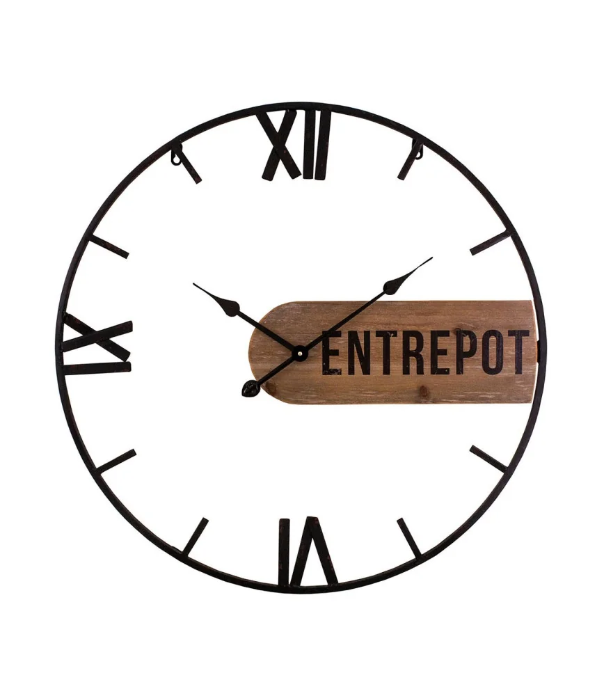 Pendule sans fond industrielle Entrepôt dia 70 cm