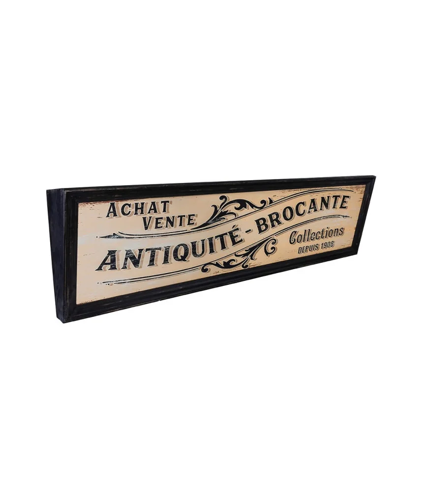 Panneau bois Antiquité Brocante