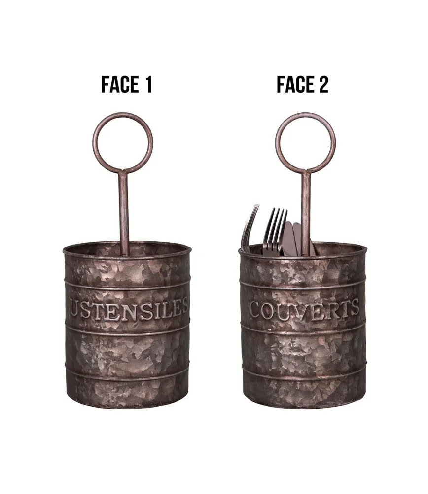 Porte-couverts zinc