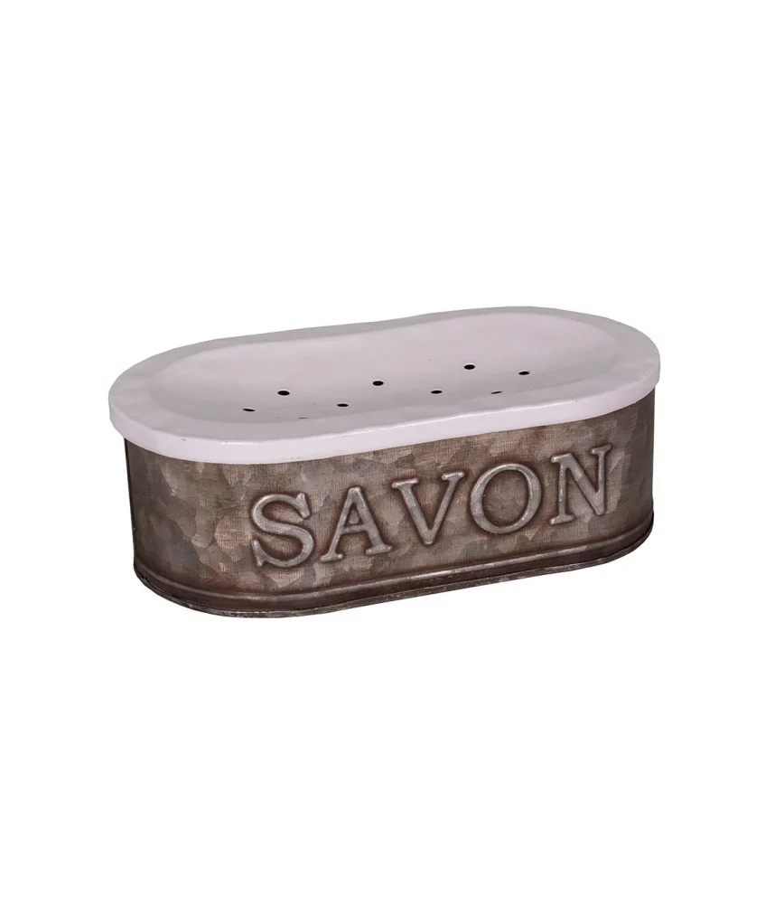 Porte savon en zinc