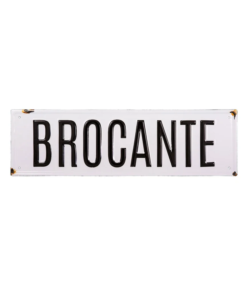 Plaque Brocante émaillée