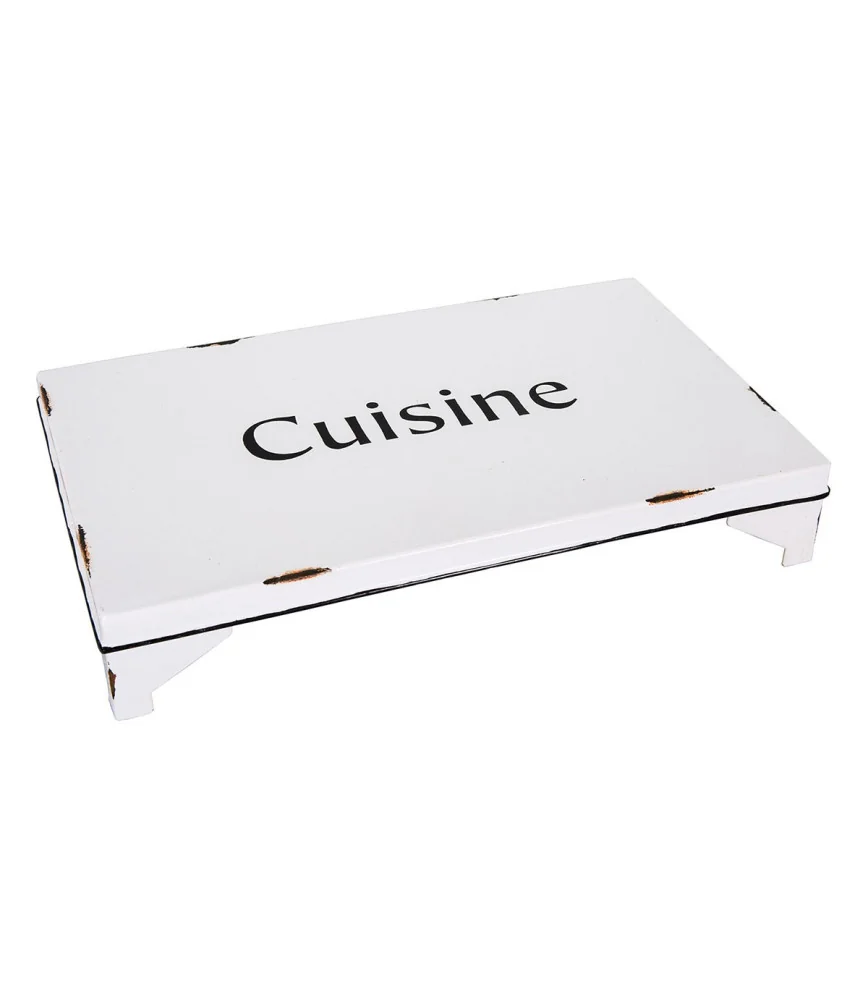 Dessous de plat blanc "Cuisine" 30x18x5