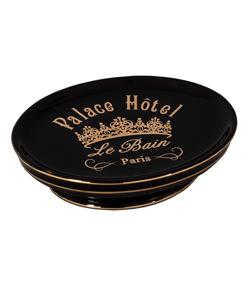 Porte savon noir doré Palace Hôtel