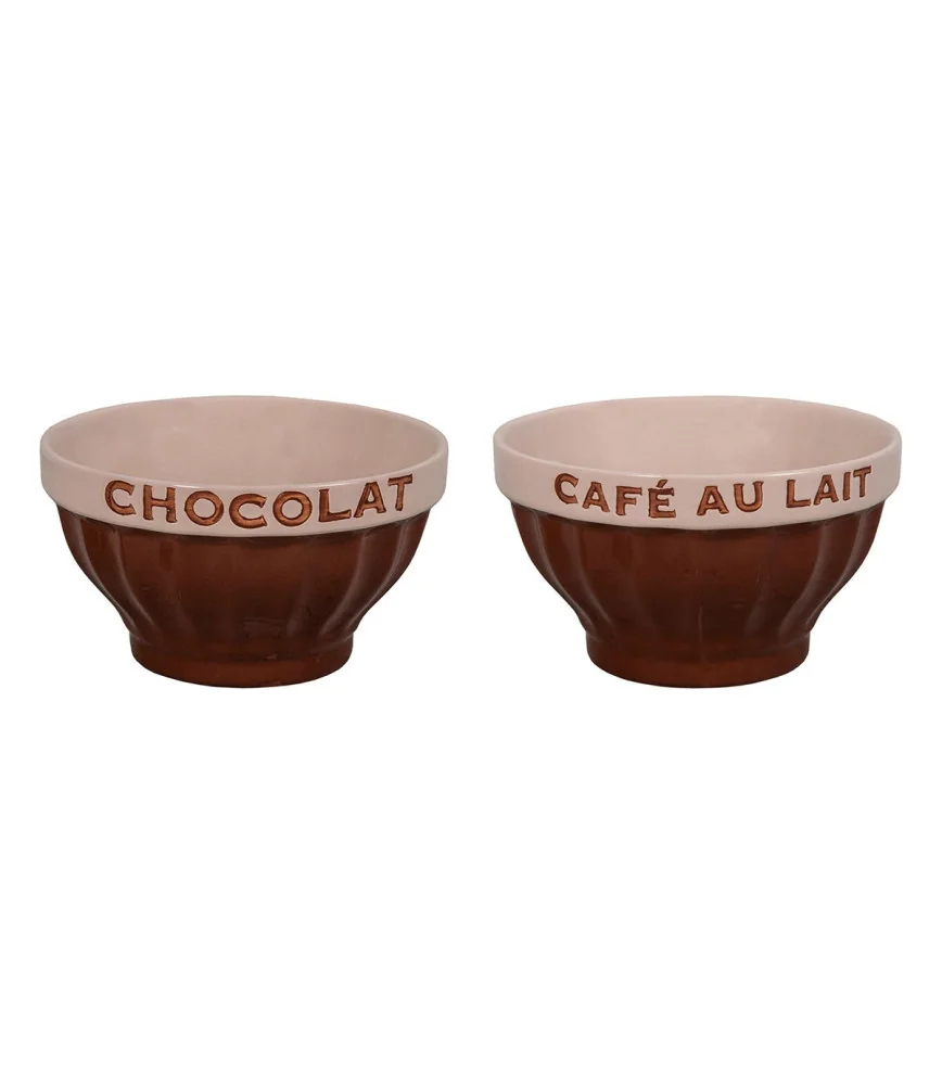 Bol grand-mère "Chocolat-Café au lait" écriture chocolat