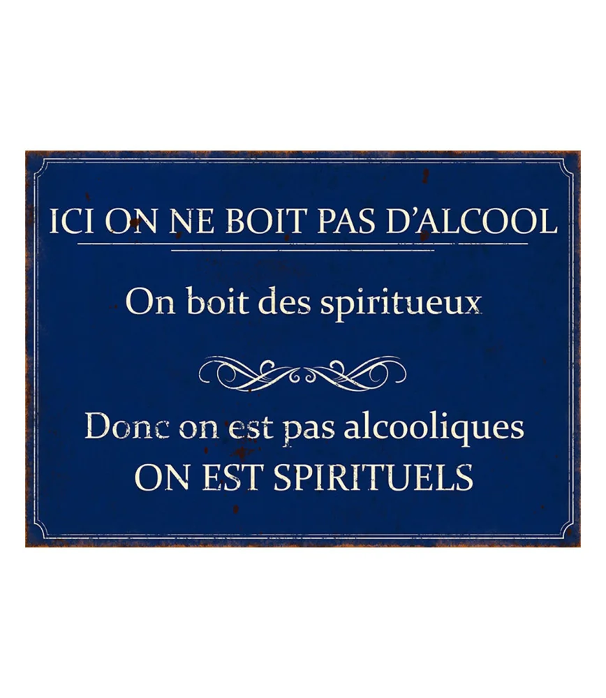 Plaque Spiritueux 21*15