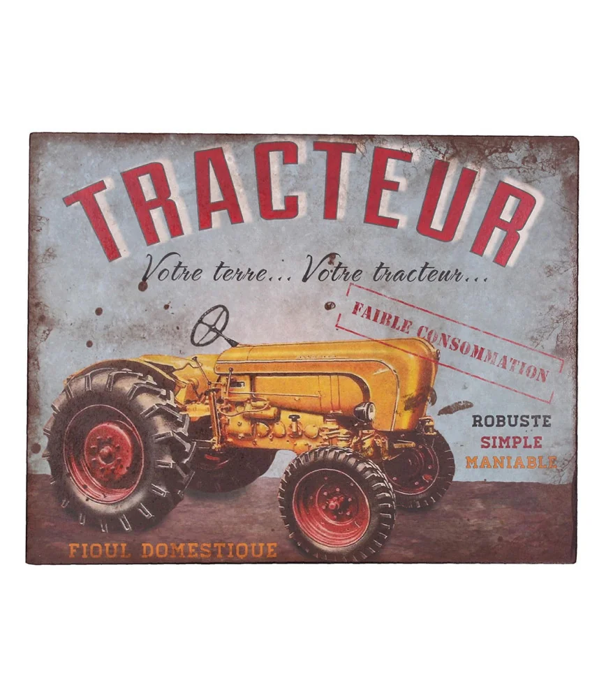 Plaque tracteur